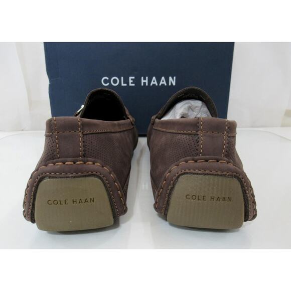Men\'s Cole Haan Wyatt Bit Driver Slip On Loafers Dark Chocolate Nubuck Size 10.5 main image 6